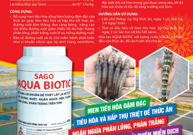 AQUA BIOTIC -  MEN SỐNG ĐẬM ĐẶC CHUYÊN DÙNG CHO TÔM