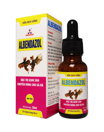 ALBENDAZOL - GÀ ĐÁ