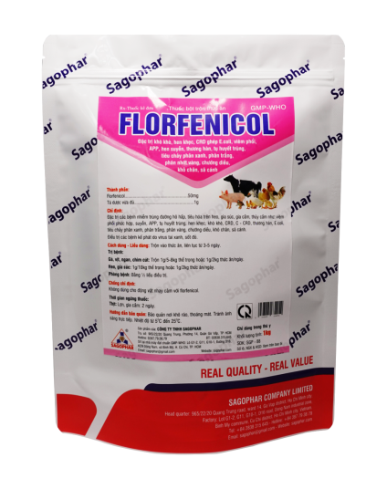 FLORFENICOL - BỘT TRỘN THỨC ĂN