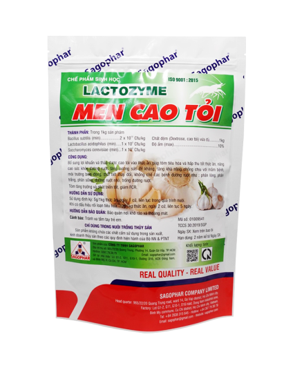 LACTOZYME MEN CAO TỎI - CHẾ PHẨM SINH HỌC